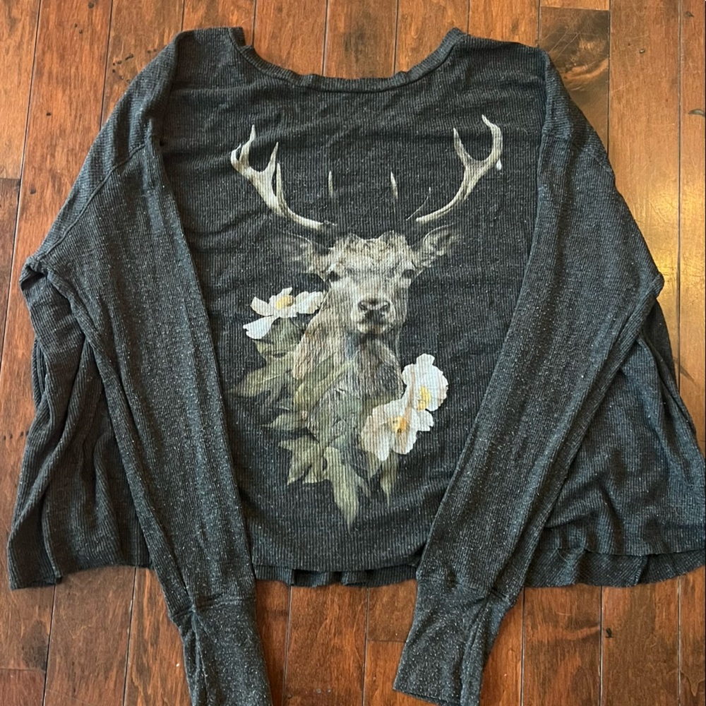COPY - Wildfox oversize thermal top